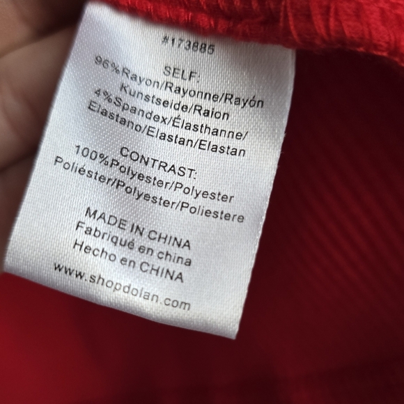 Anthropologie, New, Dolan Organza Red Puff Sleeve Top Blouse, Size XL - Picture 13 of 14